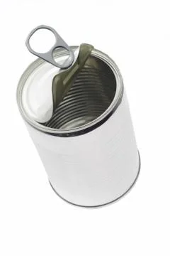 Empty tin can Stock Photos