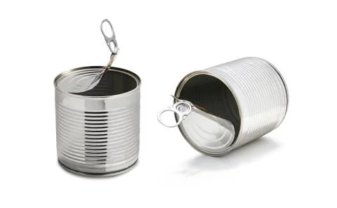 Empty tin can Stock Photos