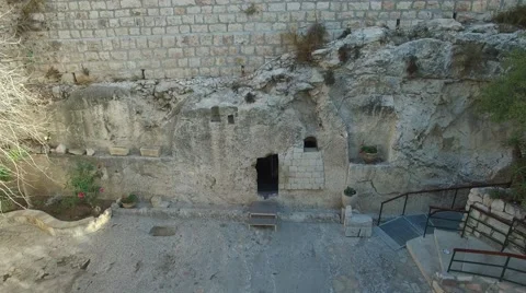 EMPTY TOMB by DRONE Stock Footage 58571446