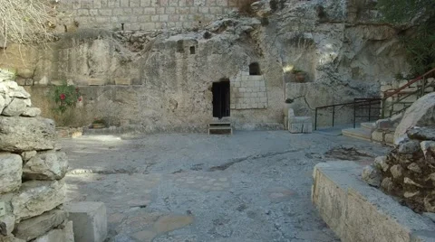EMPTY TOMB by Drone Stock Footage 58571490