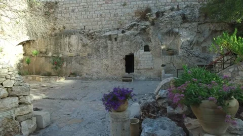 EMPTY TOMB by Drone Stock Footage 58571499