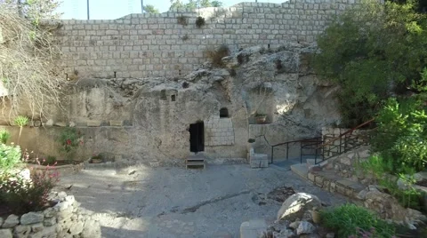 EMPTY TOMB by Drone Stock Footage 58571503