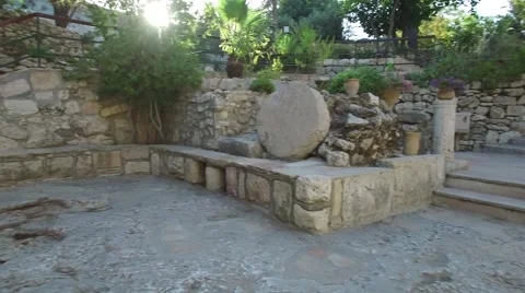 EMPTY TOMB by Drone Stock Footage 58571517