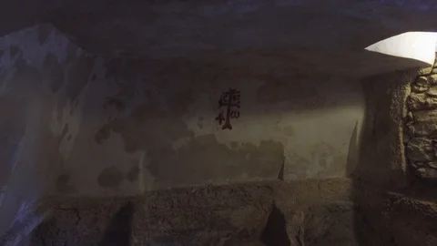 EMPTY Tomb of Jesus Stock Footage 110311222