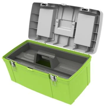 The empty toolbox Stock Illustration