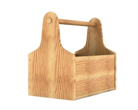 Empty toolbox on white background. Isolated 3D image Illustrazione stock