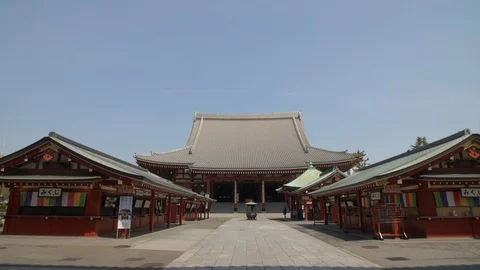 Empty tourism spot in Tokyo in mid April--7 Stock Footage 128412433