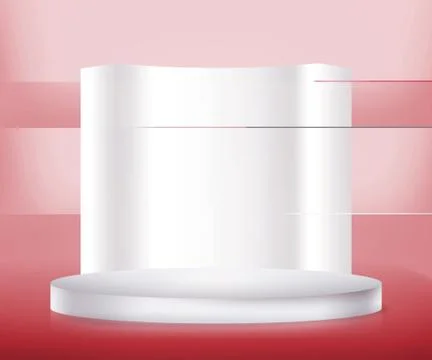 Empty trade stand Illustrazione stock