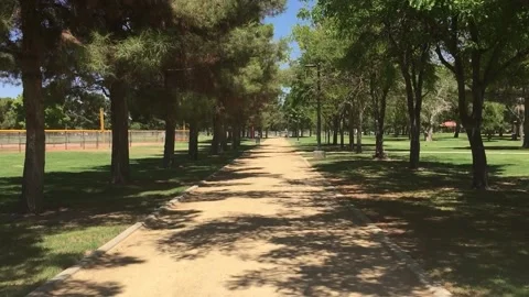 Empty trail at a Las Vegas park Stock Footage 135411280