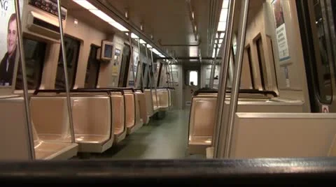 Empty Train Car Video stock 10914917