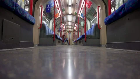 Empty train Stock Footage 146493447
