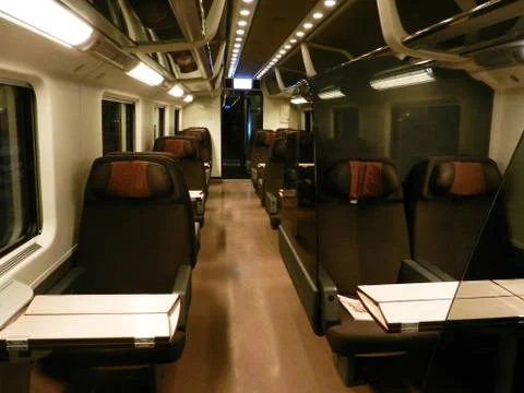 Empty train Stock Photos