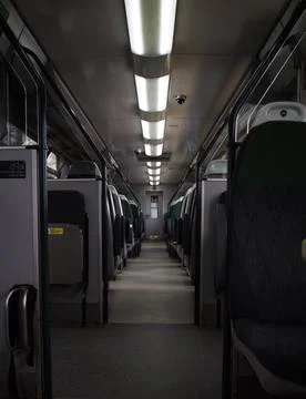 Empty train Stock Photos
