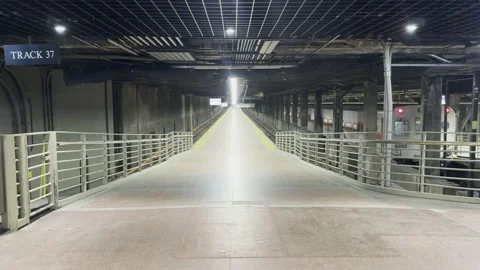 Empty Train Platform Grand Central Terminal New York City Stock Footage 329102427