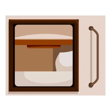 Empty train sleeping compartment with bedding and pillow ready for passenge.. Illustrazione stock