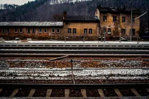 Empty Train Station Stock Photos