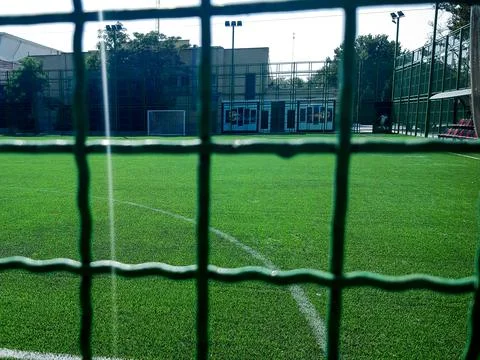 Empty Training Field 스톡 사진