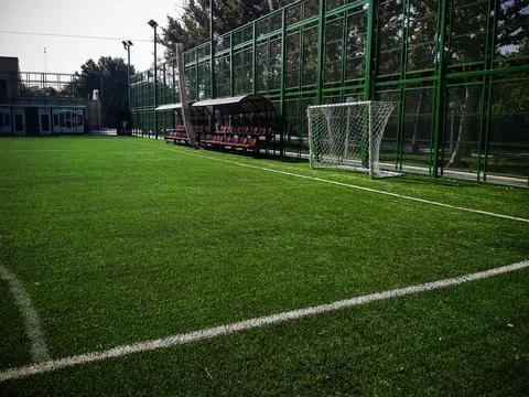 Empty Training Field 스톡 사진