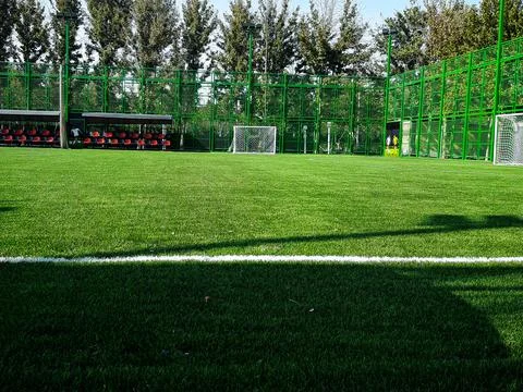 Empty Training Field 스톡 사진