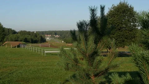 Empty training ground for motorcycling Stock Footage 115329826