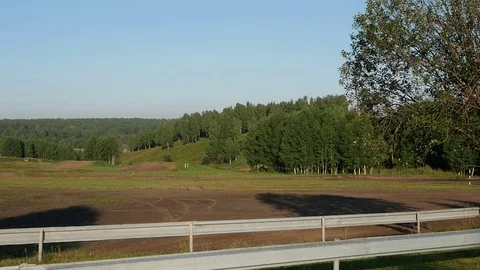 Empty training ground for motorcycling Stock Footage 115329890