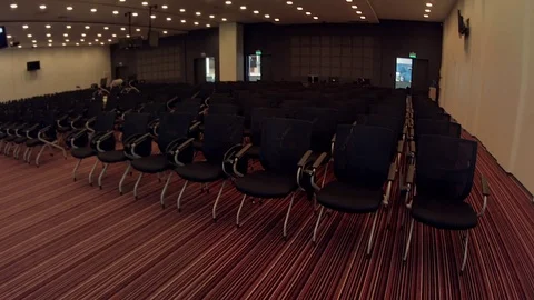 Empty training hall Stock Footage 81264116