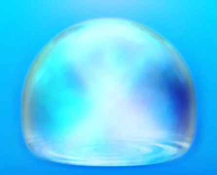 Empty  transparent ball. magic glass bubble background Stock Photos
