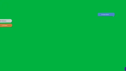 Empty transparent canvas starting metric badges entering from edges nudging Stock Footage 333972368