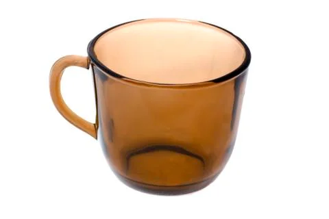 Empty transparent cup Stock Photos