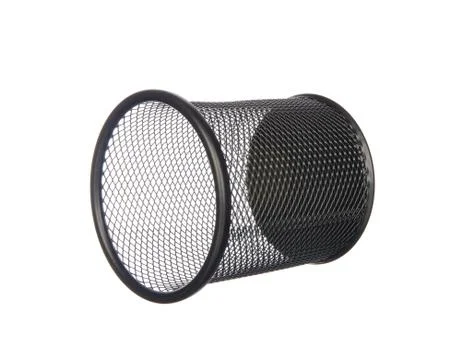 Empty trash isolated on white Stock Photos