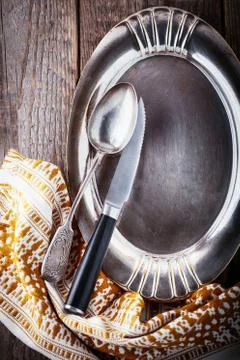 Empty tray for food Stock Photos