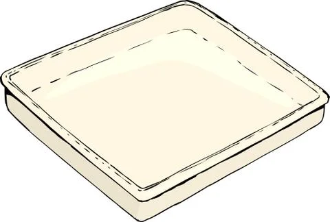 Empty tray illustration Stock Illustration