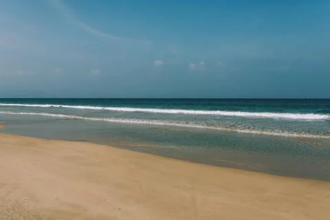 Empty tropical beach background Stock Photos