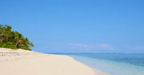 Empty Tropical Beach Stock Footage 262121180