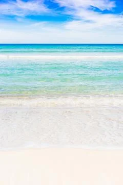 Empty tropical beach Stock Photos