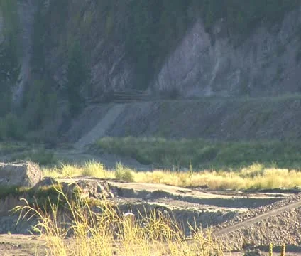 Empty truck returns for second load Stock Footage 21561810