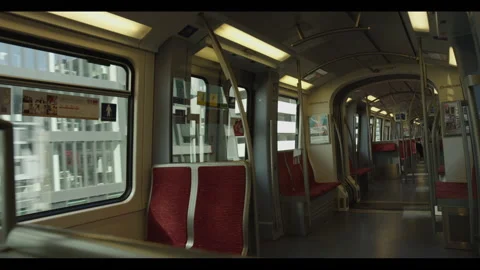 Empty tube in Hamburg while lockdown Stock Footage 131603671