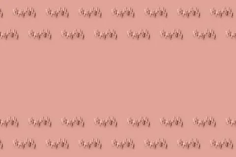 Empty tubes for the design of cosmetics on red background. Pattern. Stock Photos