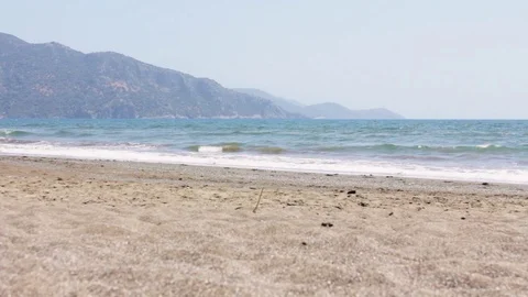 Empty Turkey Beach Stock Footage 93781522
