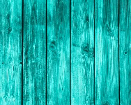 Empty turquoise wooden background. Stock Photos