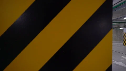 Empty underground parking garage Stock Footage 103504852