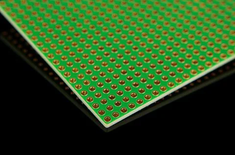 Empty universal PCB for prototyping Stock Photos