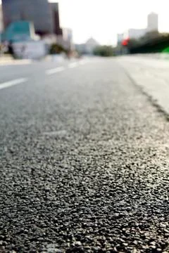 Empty urban road Stock Photos