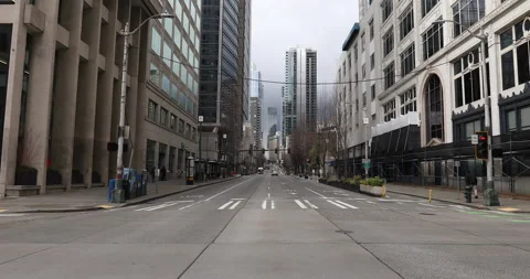 Empty urban street Stock Footage 165262468