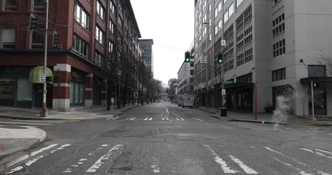 Empty urban street Stock Footage 165262714