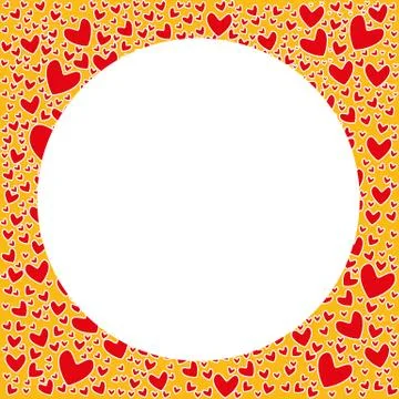 Empty valentine day pattern card for sign and greeting. Stock Illustration