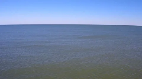 Empty vast Atlantic Ocean on a sunny day Stock Footage 42949281