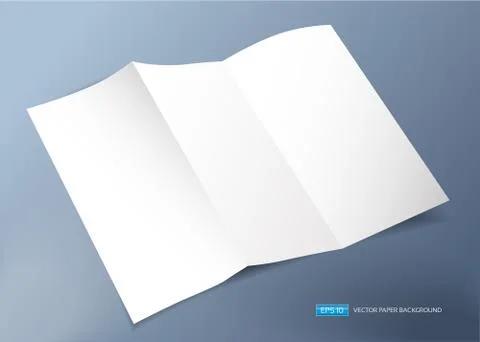 Empty vector bend paper sheet. - Illustration Stock Illustration