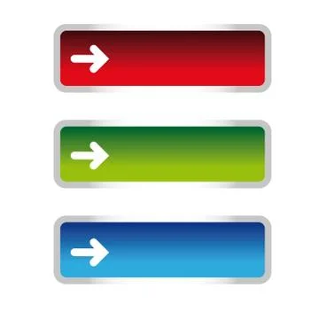 Empty vector button set Stock Illustration