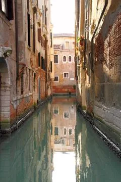 Empty Venice Canal Stock Photos